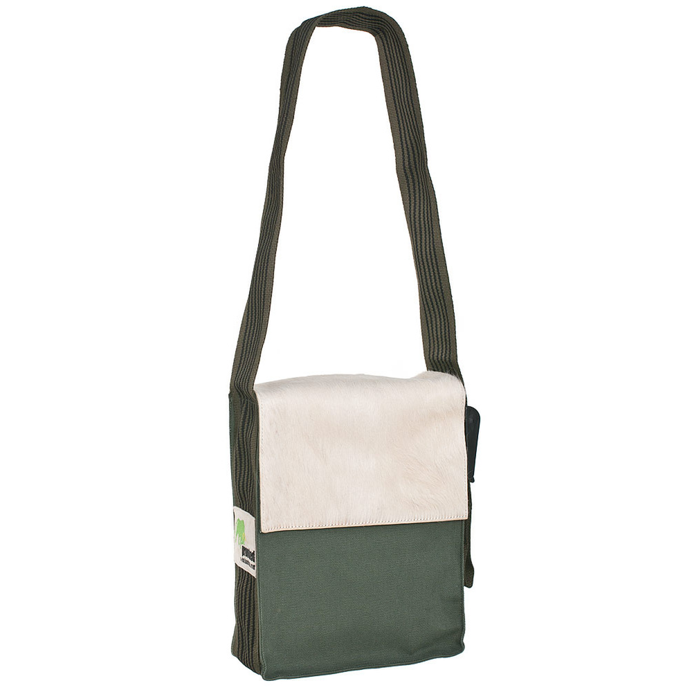 CITYBAG Farbe: olivegrün - Kuhfell: braun oder cremefarben