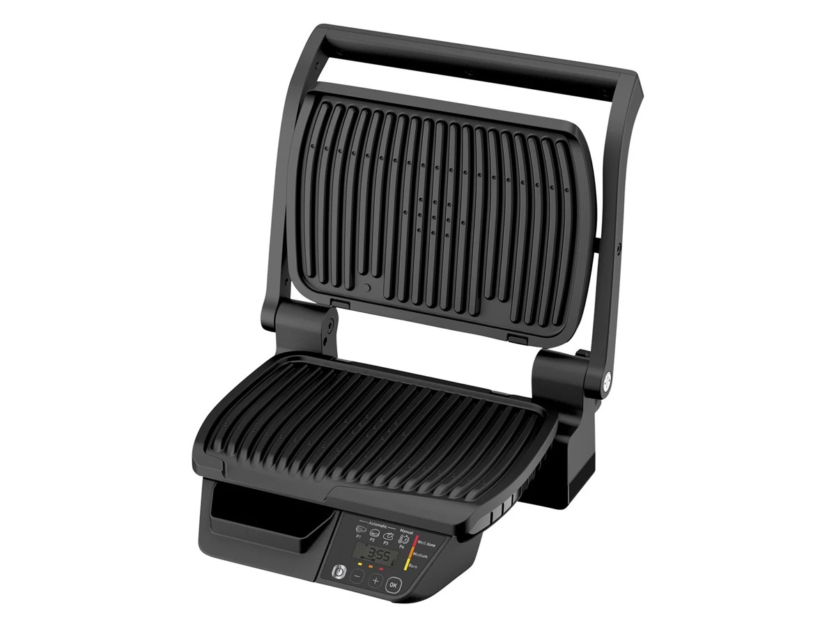 Grill, Sandwichmaker, Elektrisch, Doppelplatte, Rillenplatten