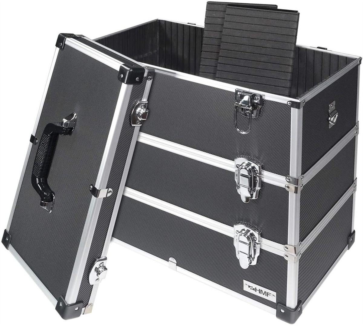 Koffer-Case, Transportkiste, Aluminiumrahmen, Rollenloses Case, Steckverschlüsse
