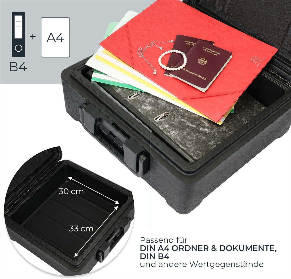 koffer, aktenkoffer, ordner, dokumentenbox, unterlagen