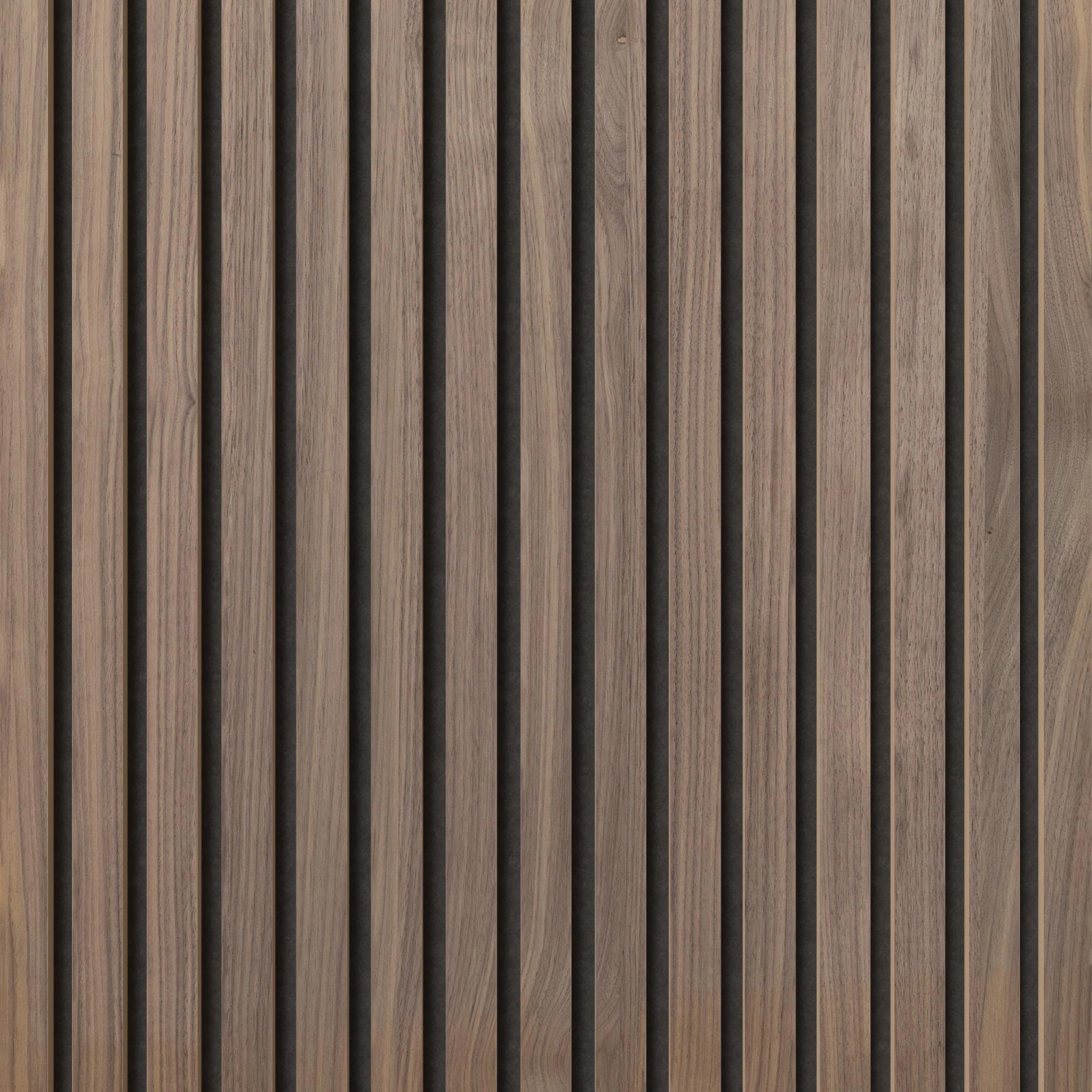 Akustikpaneel Wandverkleidung Walnuss MDF Natur Akustikfilz Schwarz 60 cm 2 St.