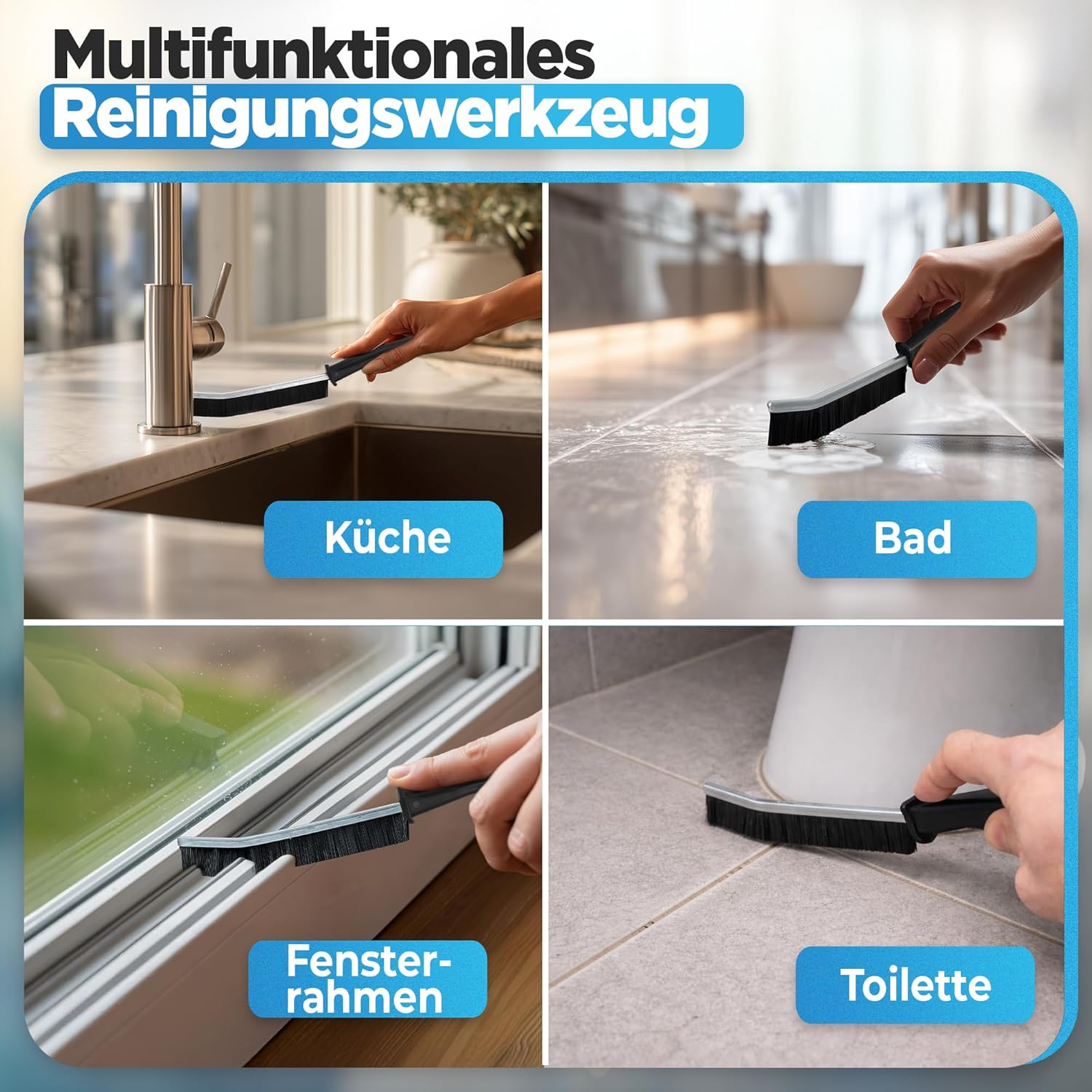 Reinigungswerkzeug, Bürste, Küche, Bad, Fensterrahmen
