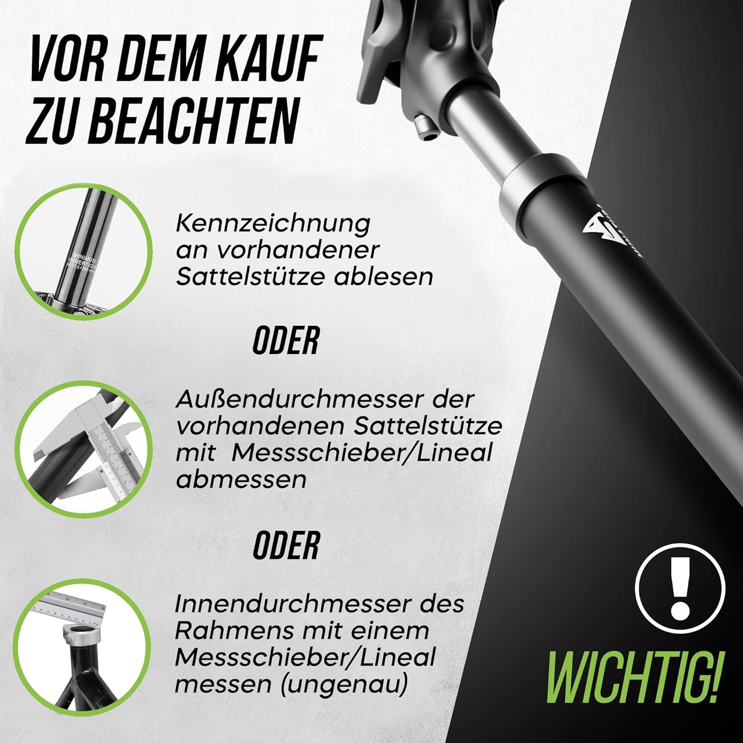 MUNATURA Premium Sattelstütze gefedert Ø 27,2cm