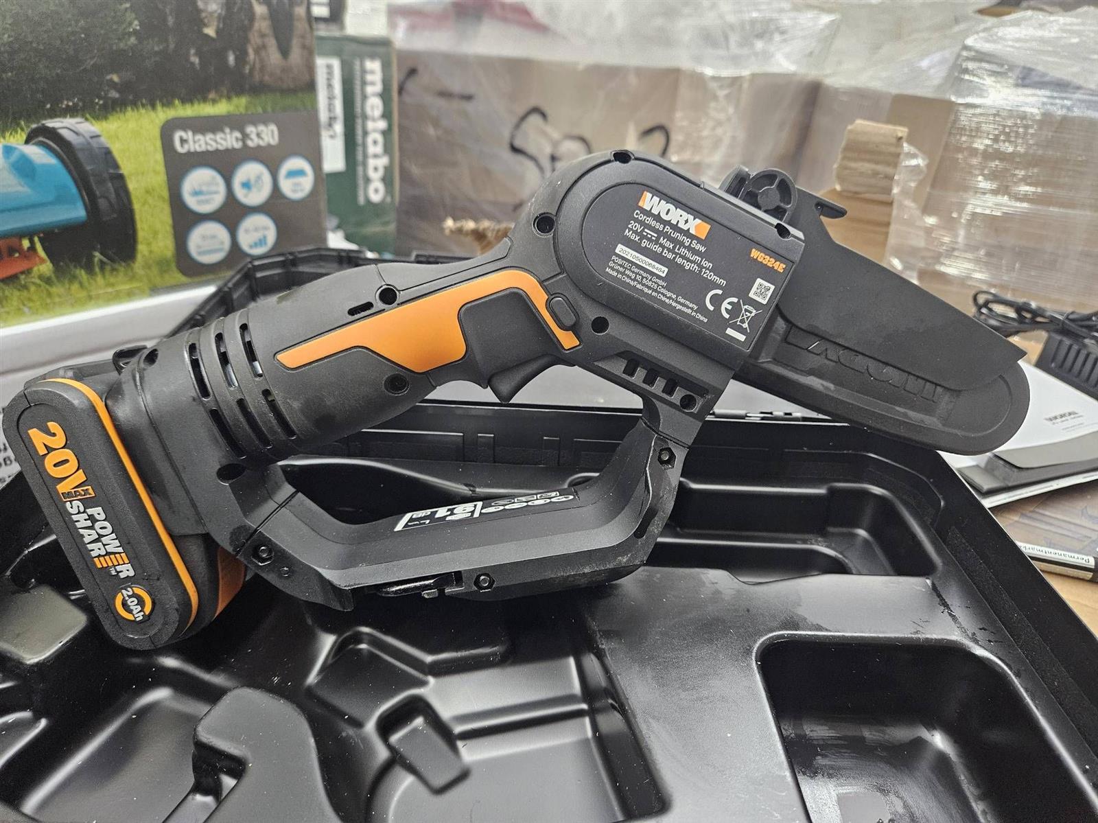 Worx Akku-Einhand Ast-Kettensäge WG324E 20 V #E526