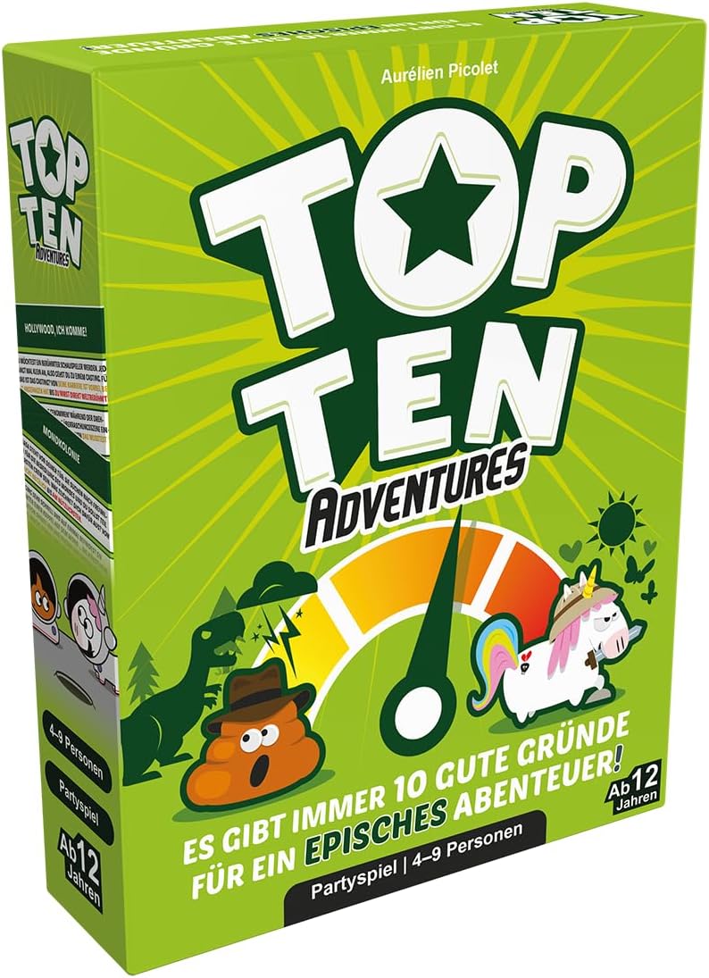 Cocktail Games  Top Ten Adventures Partyspiel 12+ Jahren