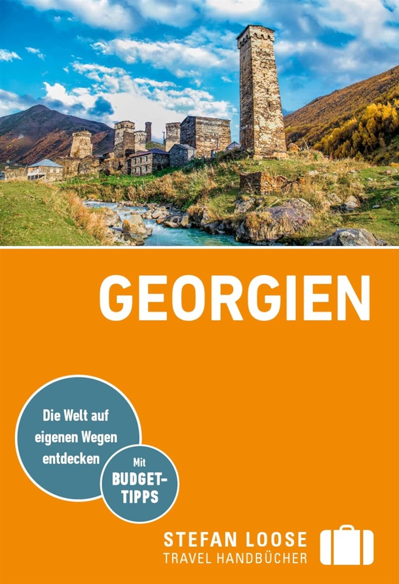 ruins, castle, georgia, landscape, waterfall