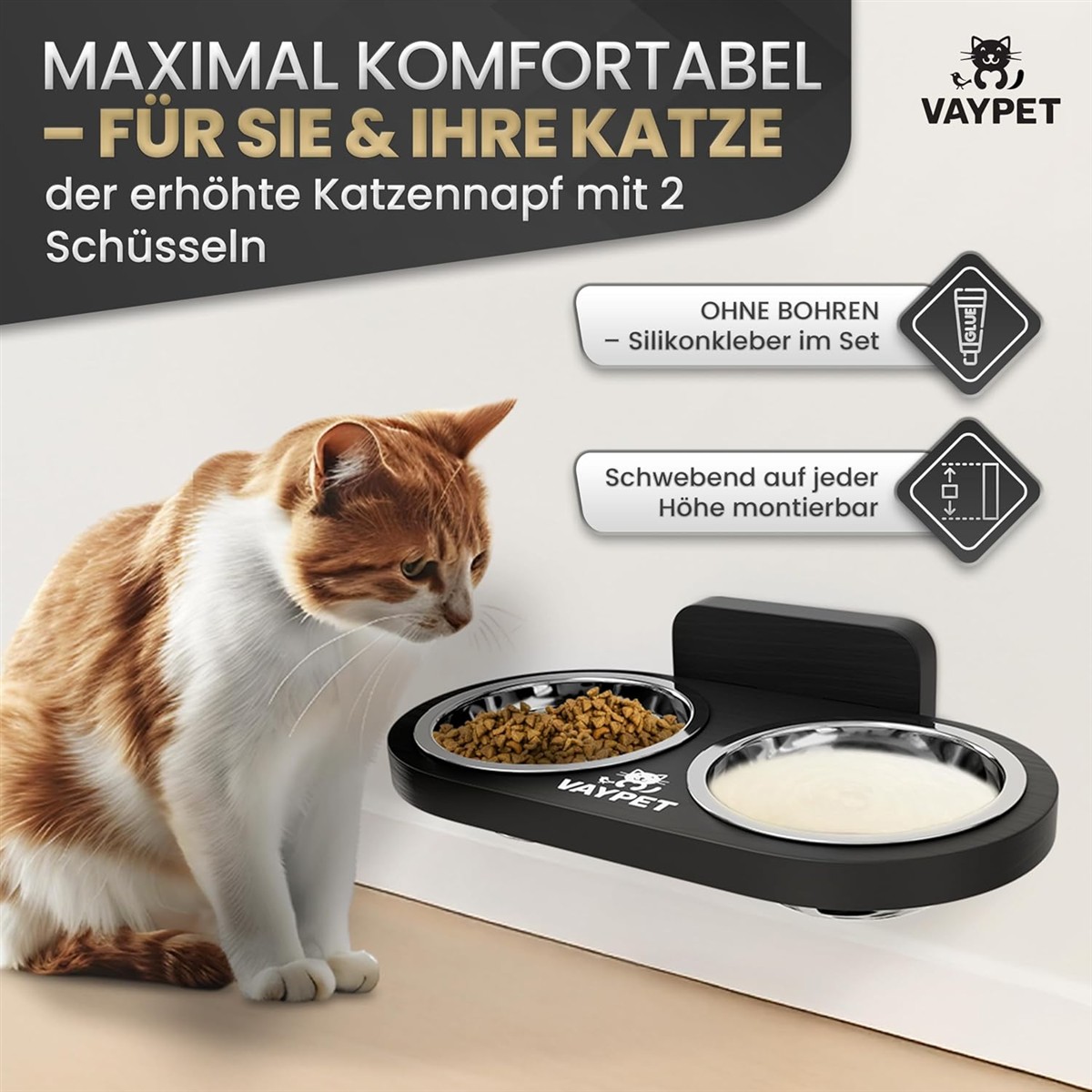 Katzenfutter, Futterstation, Futterautomat, Siliconkleber Set, Schwerklaß?