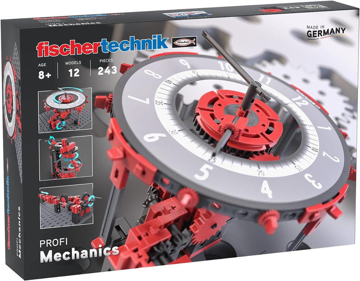 Mechanik-Set, Ingenieur-Spielzeug, Uhrwerk-Gear, Rote Zahnräder, STEM-Set