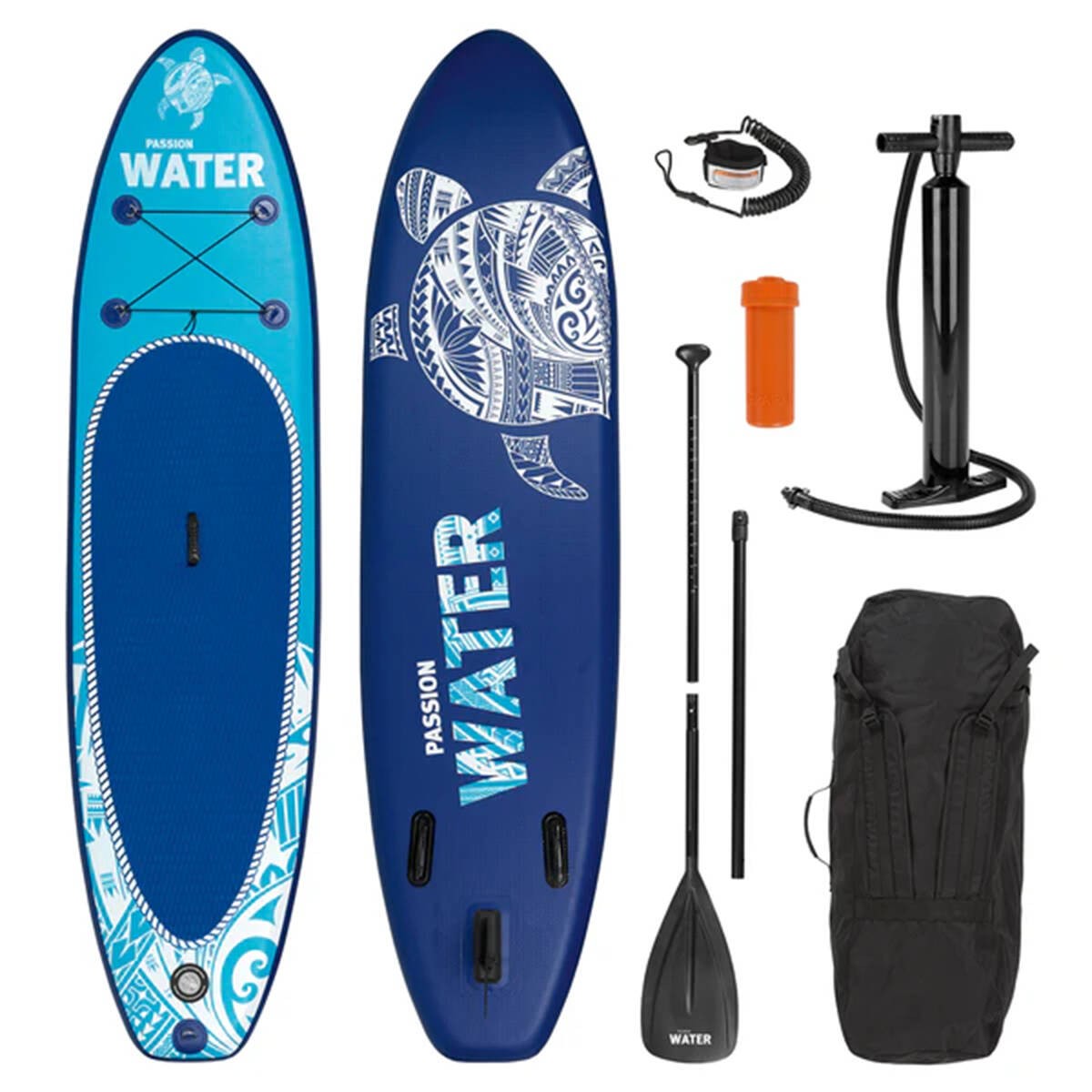 Stand-Up Paddleboard, Paddleboard Kit, Blue board, Pumpe, Finne/ Paddelzubehör
