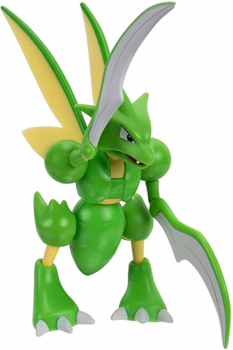 Pokémon Scyther Sichlor Figur 11 cm - Actionfigur Kinderspielzeug Sammelfigur