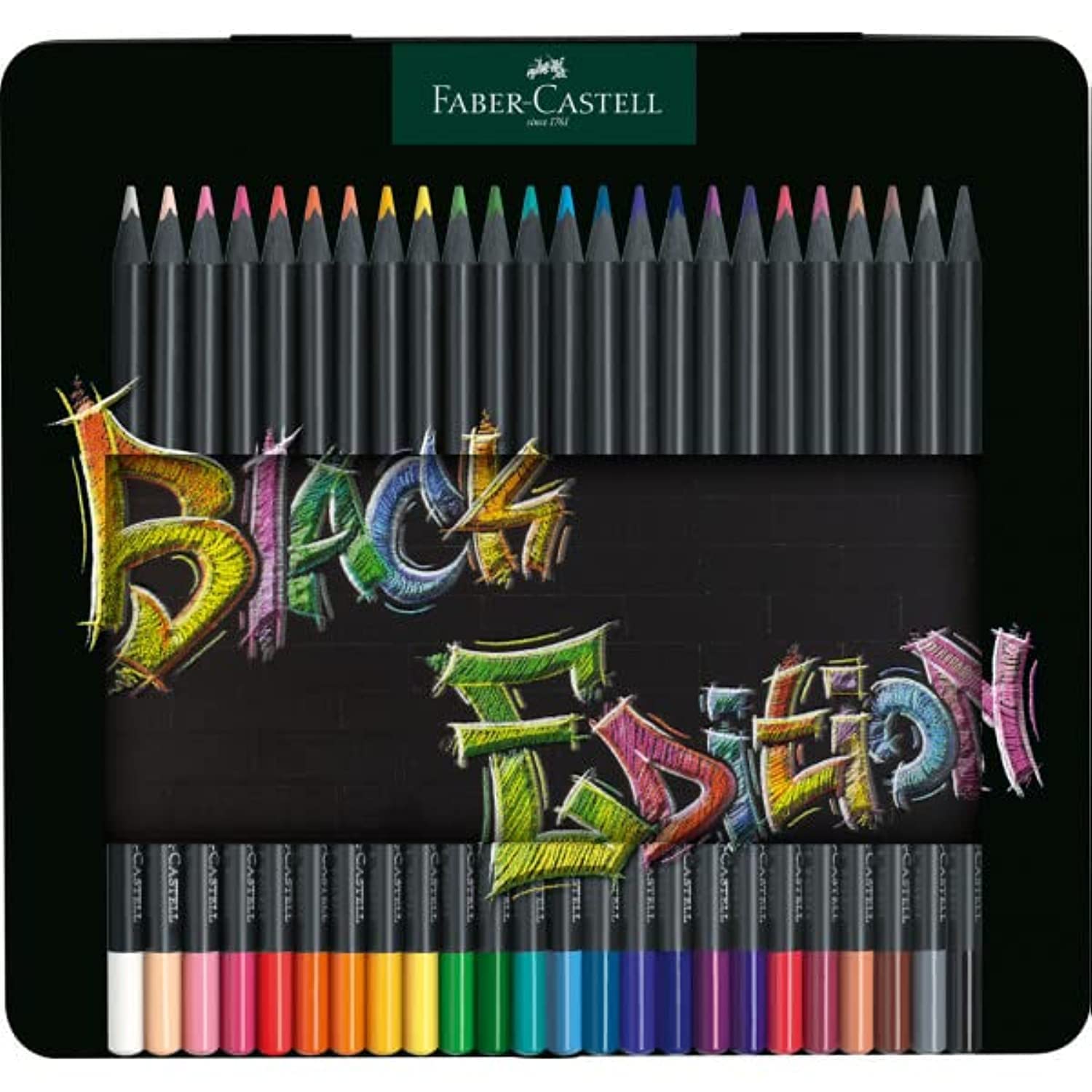 Faber Castell 116425 CRAYON DE COULEUR BLACK EDITION X24 FABE