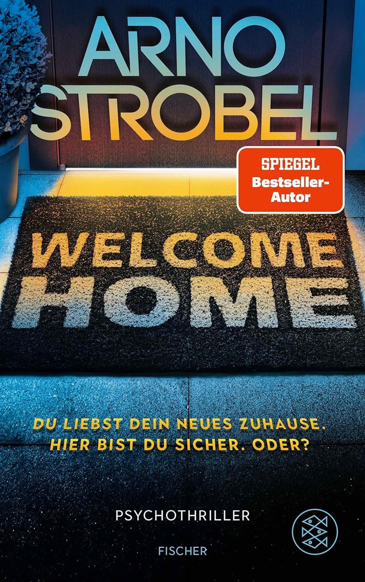Willkommensmatte, Haustürmatte, Texturierter Teppich, Psychothriller Buch, Fischer Verlag