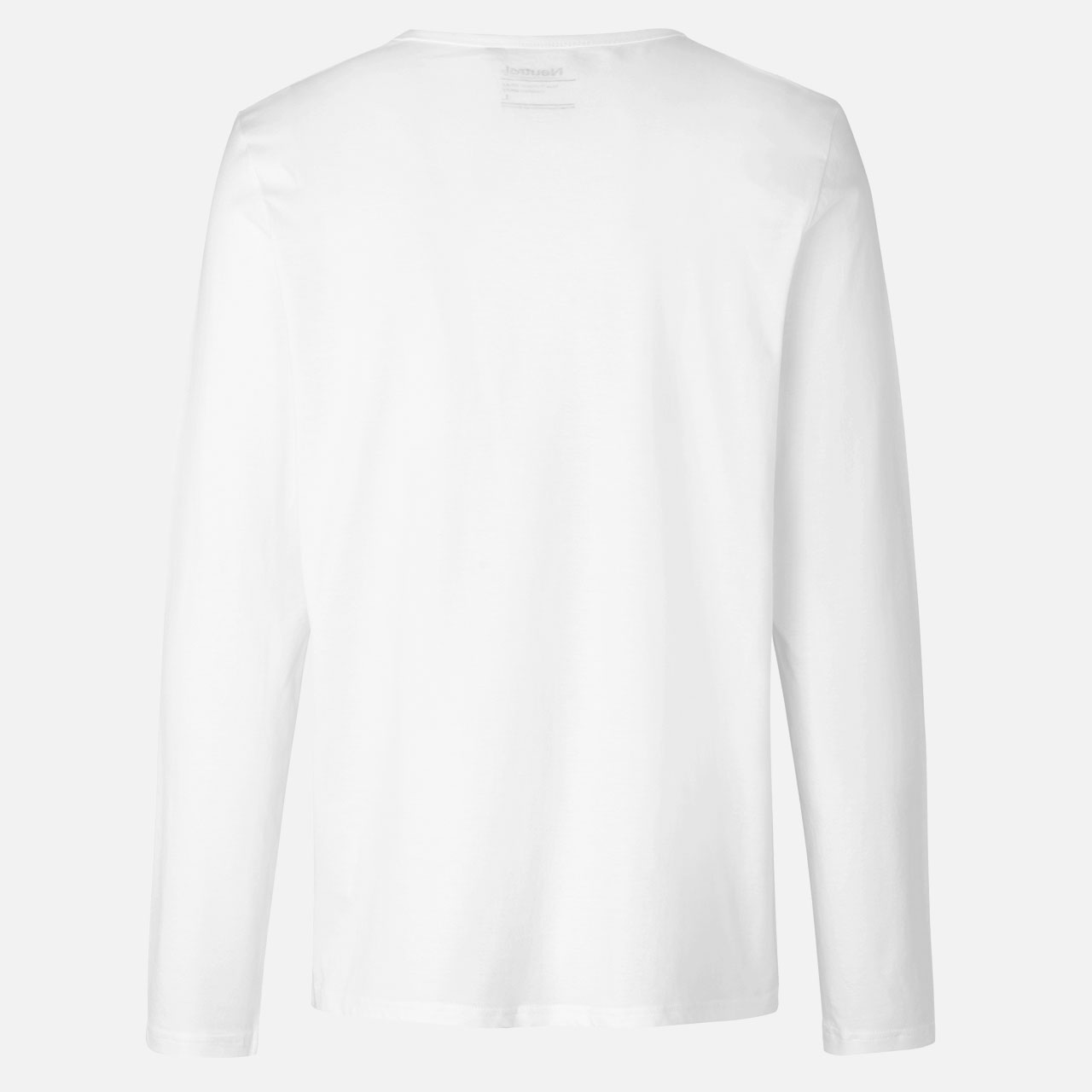Doppelpack Mens Long Sleeve Shirt - Bio Baumwolle - Weiss L Weiß