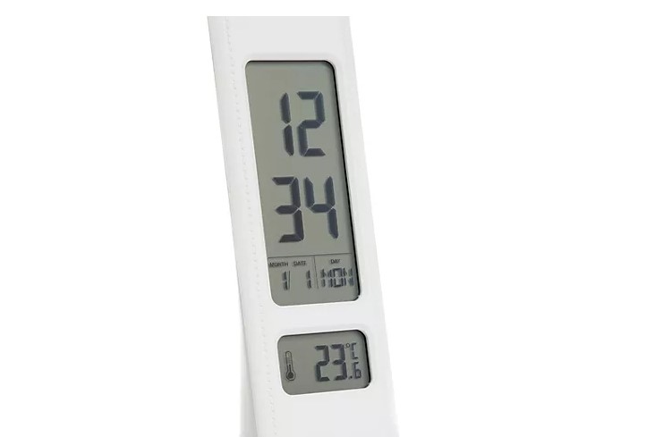 LED-Desk Lamp LCD-Touchdisplay Weckerfunktion Tischlampe Tischleuchte weiß