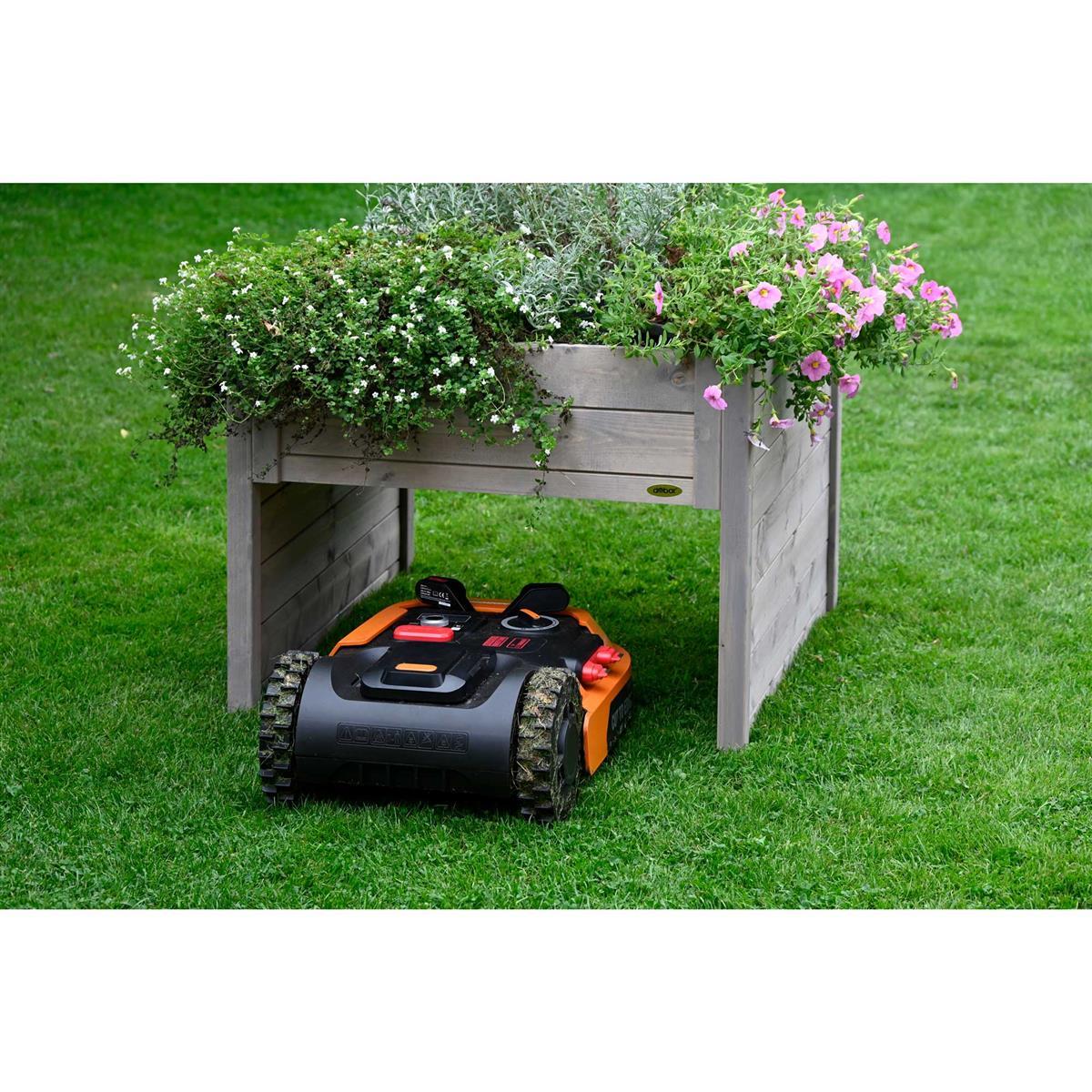 Roboterrasenmäher, Rasenmäher, Robotermäher, Gartengerät, Blumenkasten