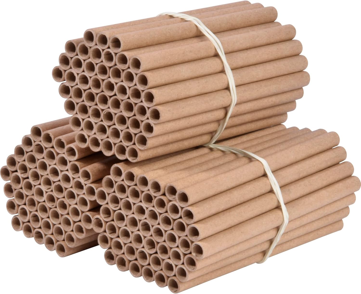 dobar Pappröhrchen 450er Set - Füllung für Bienenhotels aus 100% recyceltem Altpapier - Wildbienen Nisthilfen Papphülsen Made in Germany - inkl. Wildblumenmischung - Ø8 Ø6 Ø4 mm & 12 cm lang