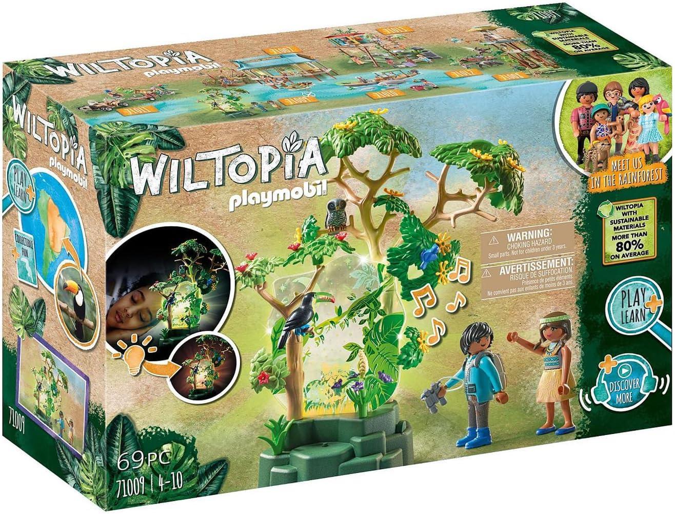 PLAYMOBIL Wiltopia 71009 Nachtlicht Regenwald Spielset mit Spielzeugtieren Spielzeug Spielzeugset
