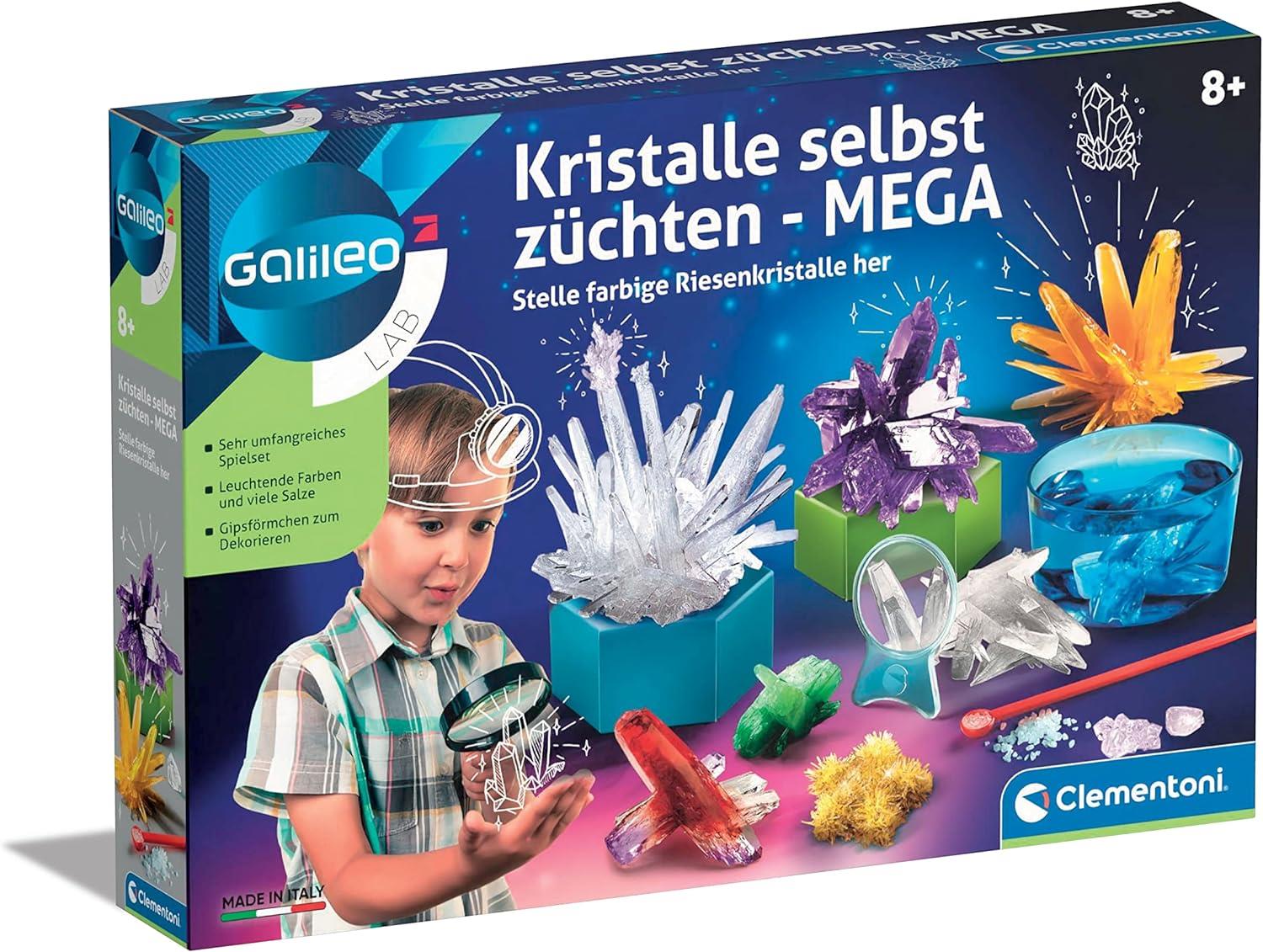 Clementoni Galileo Lab Kristalle selbst züchten Mega Experimentierkasten Experimente