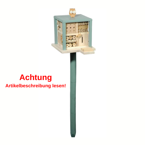 Dobar Insektenhotel „Kubus“ mit Ständer Bienenhotel Insektenhotelbar #D323