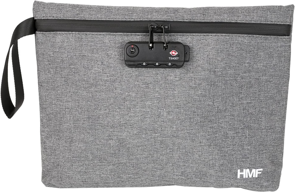 tasche, clutch, grau, textil, reissverschluss