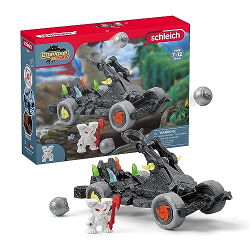 schleich 42618 Katapult mit Mini Creature, für Kinder ab 7-12 Jahren, ELDRADOR CREATURES - Sammelfigur