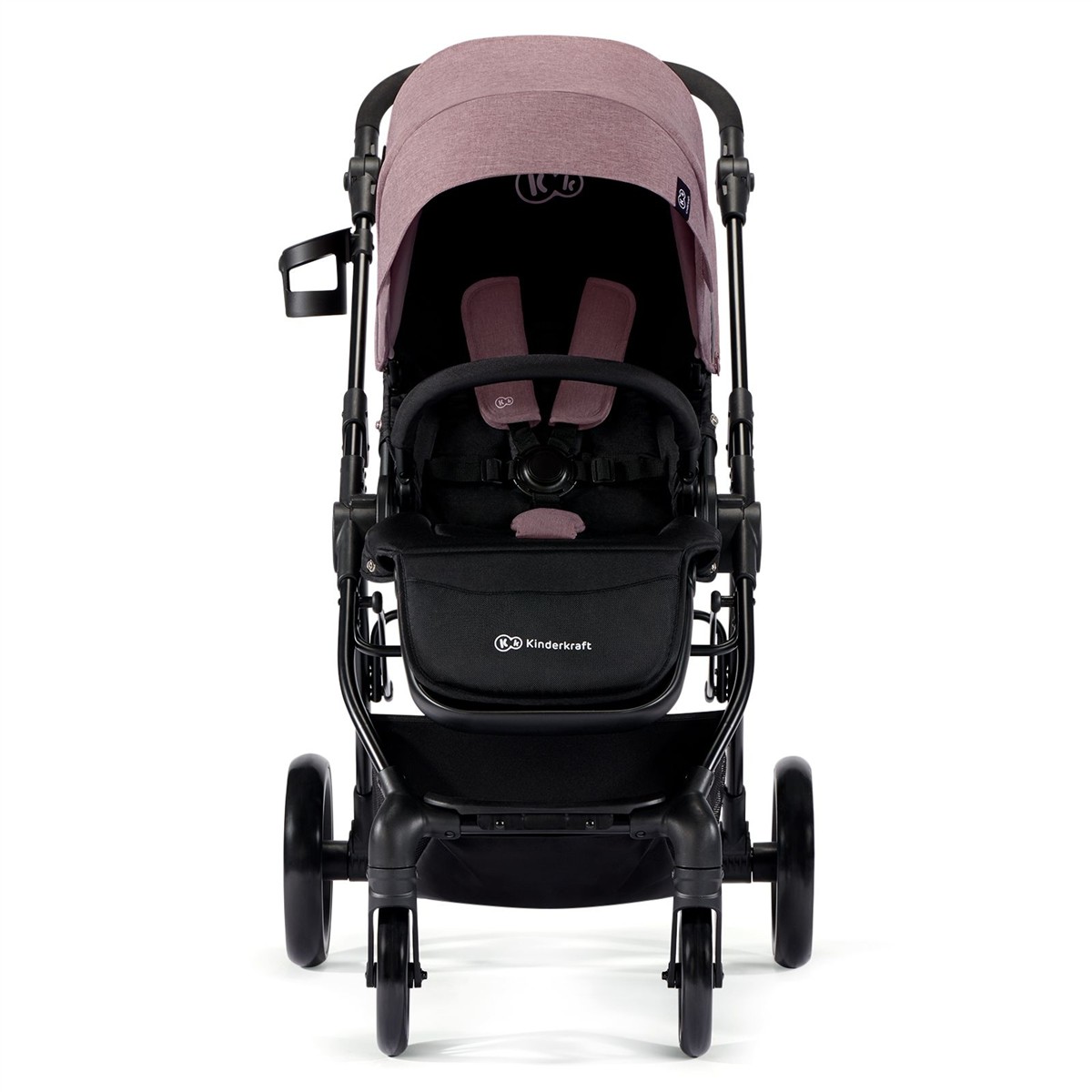 Kinderwagen, Reisebuggy, Dunkelbraun, Räder, 5-Punkt-Gurt
