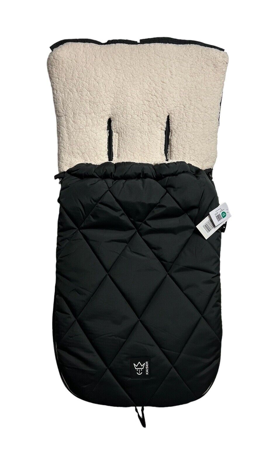 Kaiser 657637251 XL TOO Fusssack Kinderwagenfußsack schwarz creme