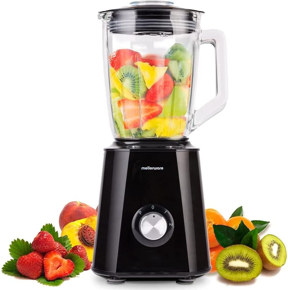 Mellerware Mixy Black 1300W Blender Standmixer
