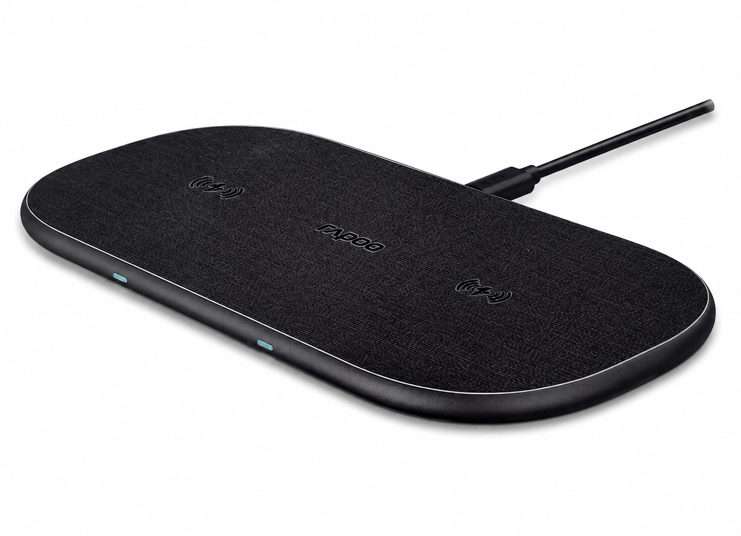 Rapoo Kabelloses Qi Dual Ladepad XC260 20W Grau Charger Induktionsladegerät