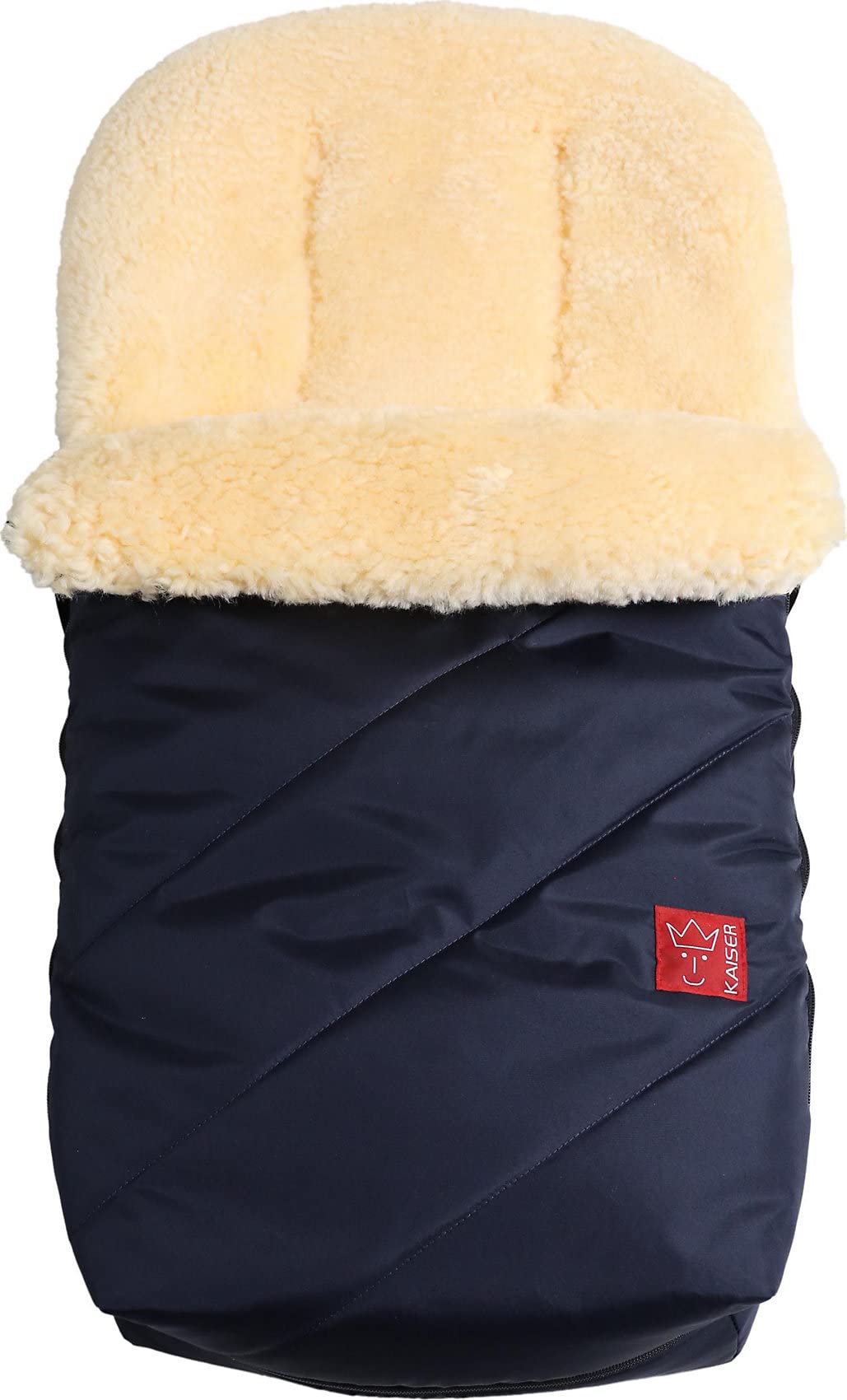 Kaiser 65420 22 Fußsack PAAT mit Lammfell, navy