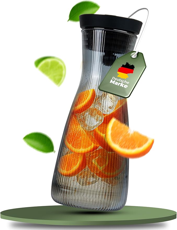 Clidor Wasserkaraffe 1,0 L smoke mit Deckel