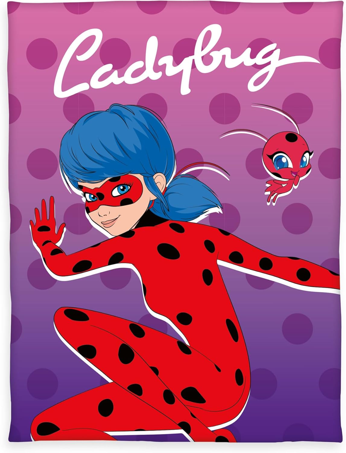 Superheldin, Kinderdecke, Polka-Dot, Rote Figur, Damenkostüm?
