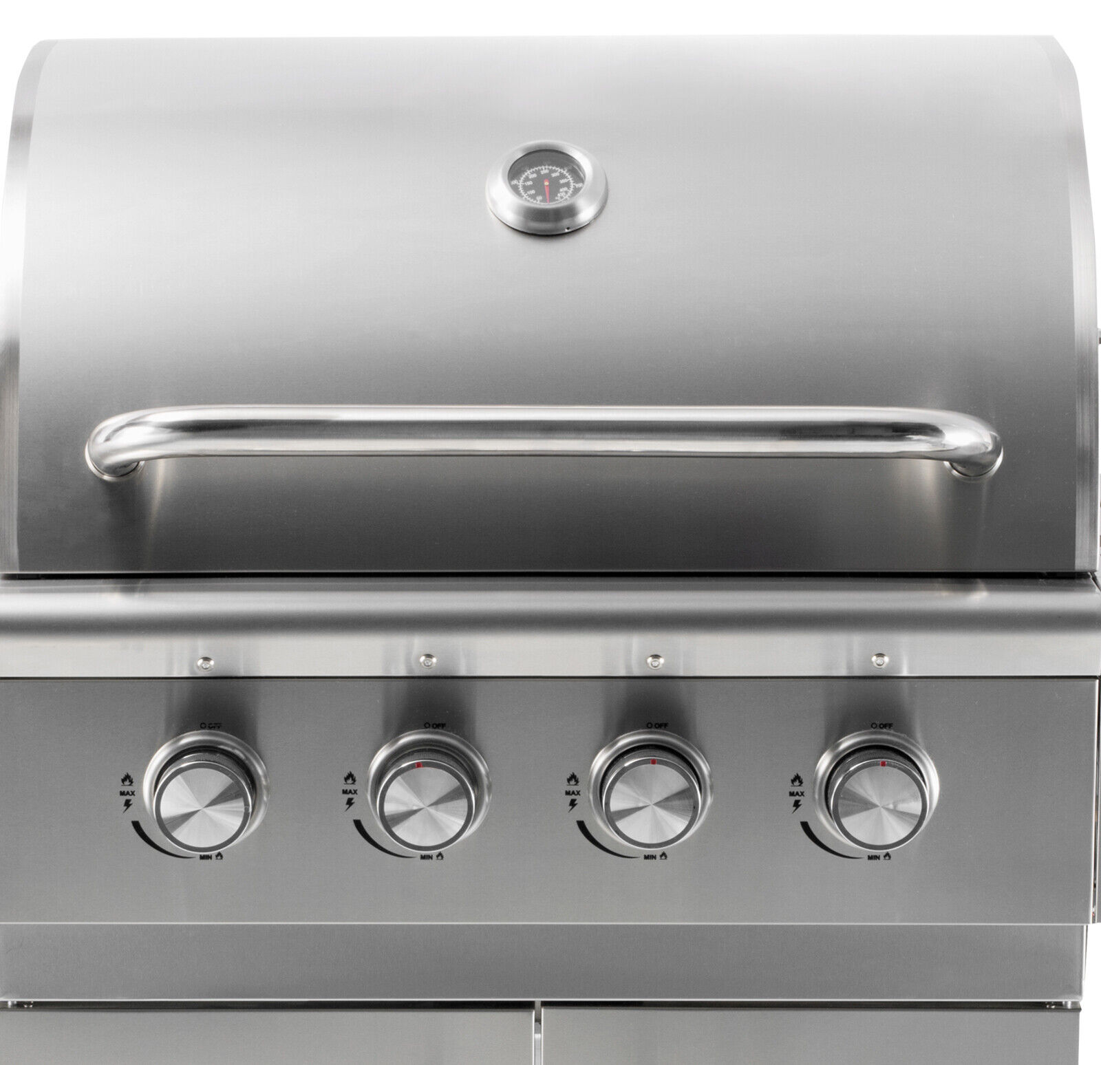 DMS Gasgrill Edelstahl Grillwagen BBQ Grill 4 Brenner