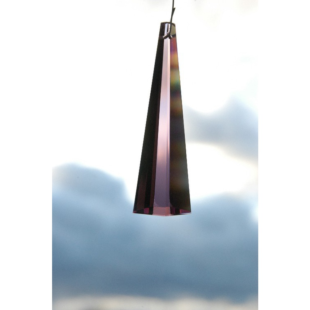 Kristall Säule 76 mm, light purple