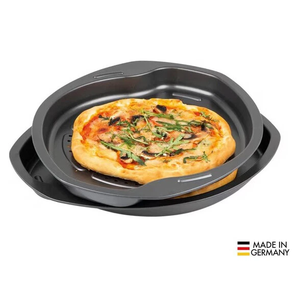 Pizzablech SENSAZIONE 4er Set stapelbar Antihaft