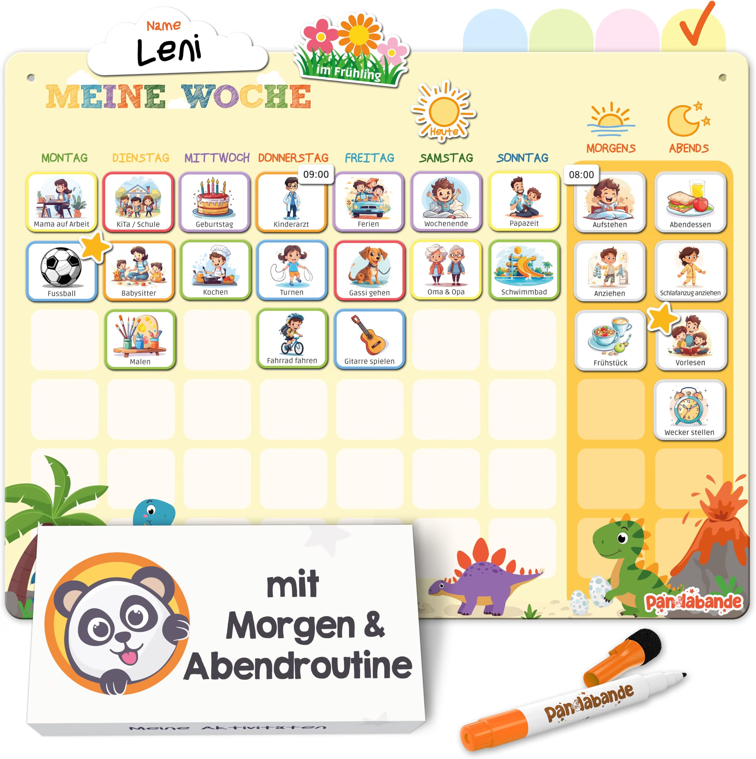 kalender, kinder, wochenplan, bildung, aktivitätsbrett