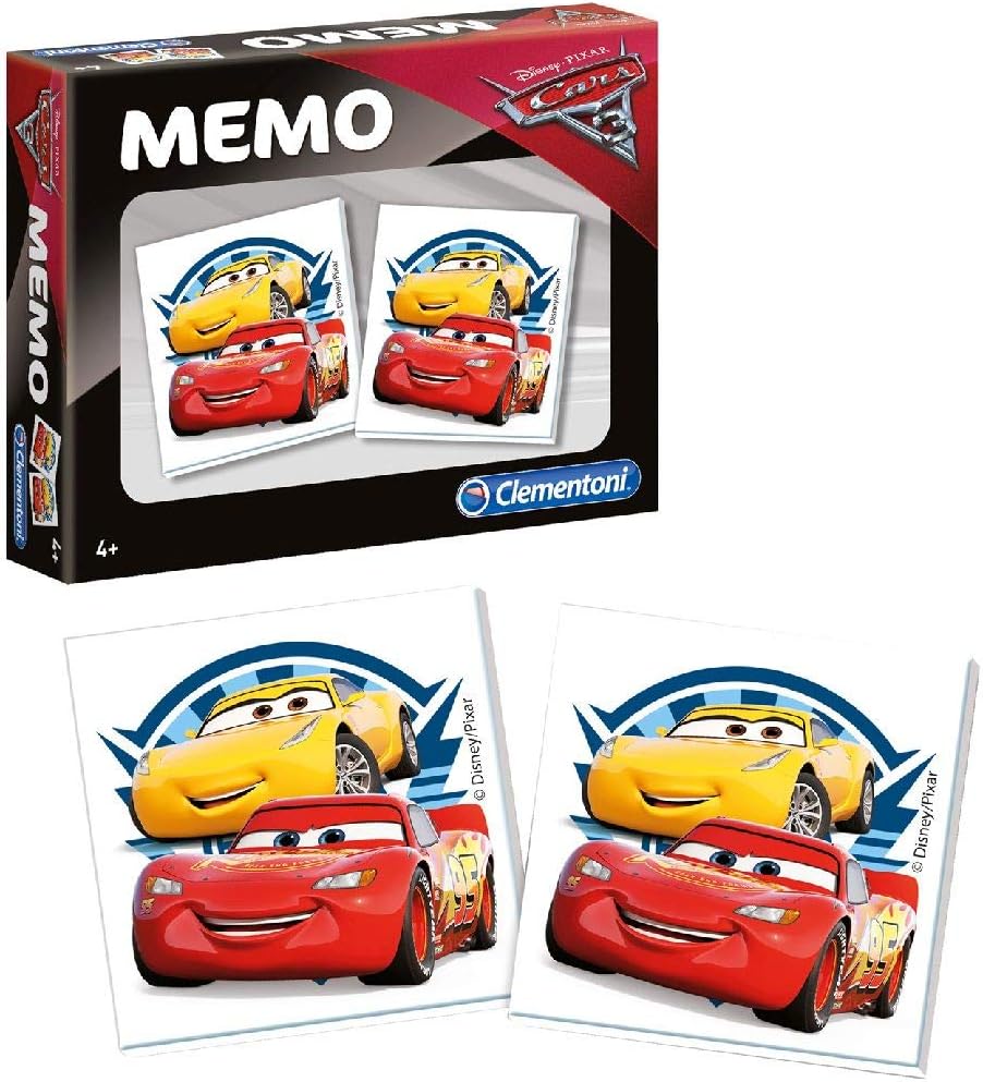 Clementoni 13279.9 Cars The Movie Disney Memo Memory Memory-Spiel Kartenspiel Karten Memory-Karten Merkspiel