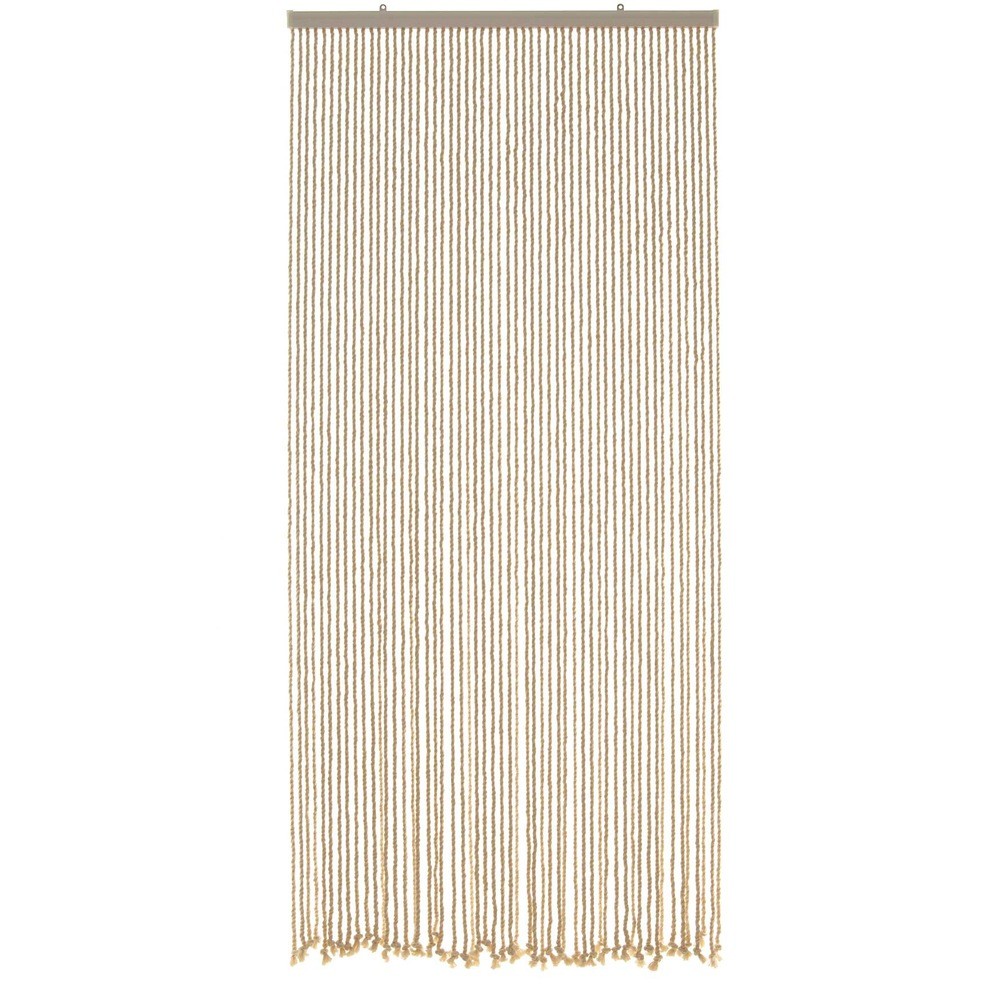 Seilvorhang, Kordelvorhang, Hanging cord, Bohème Vorhang, Strickvorhang