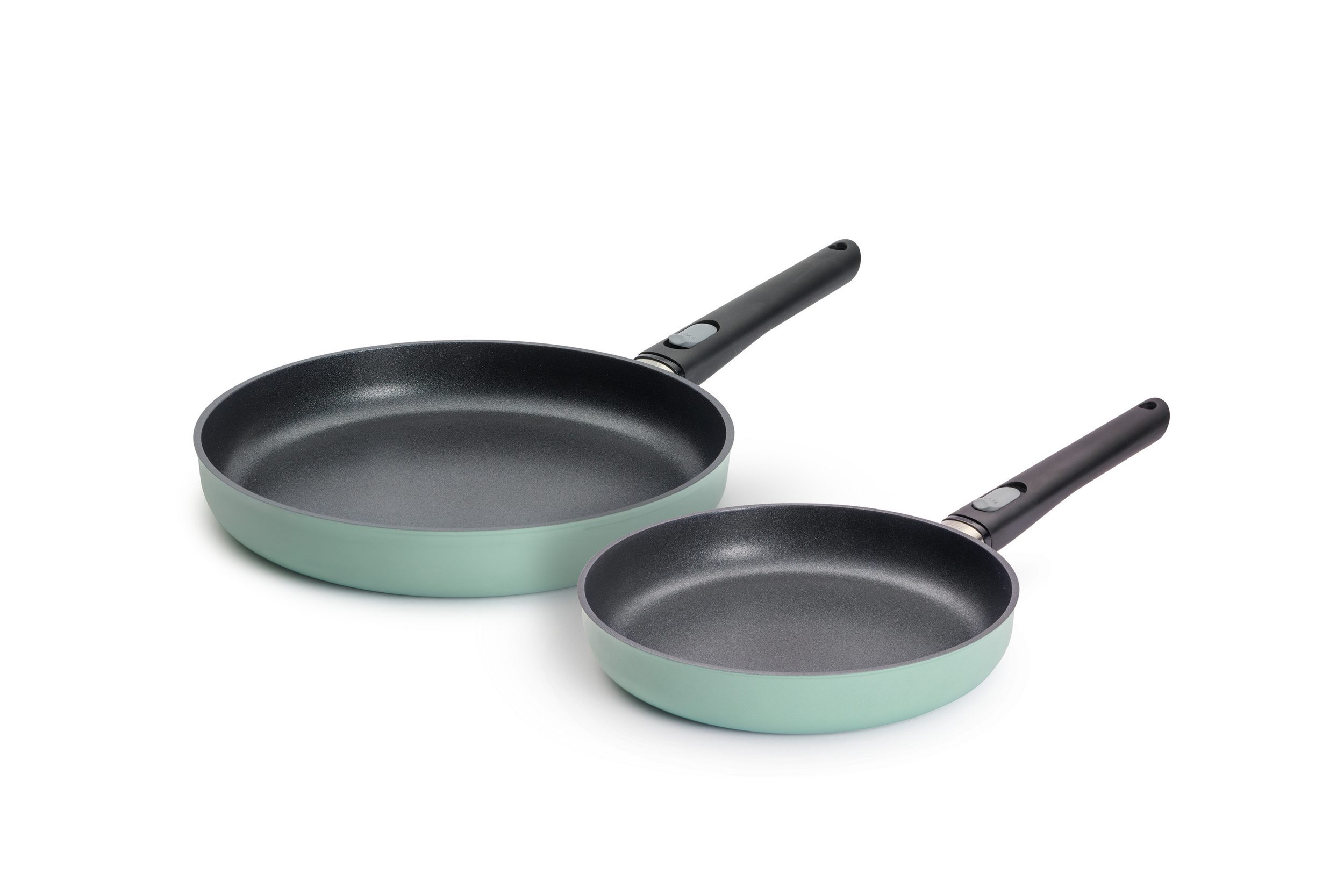 WOLL Ecolour Pfannen-Set 2tlg. Ø24 & 28cm Bratpfanne jadegrün