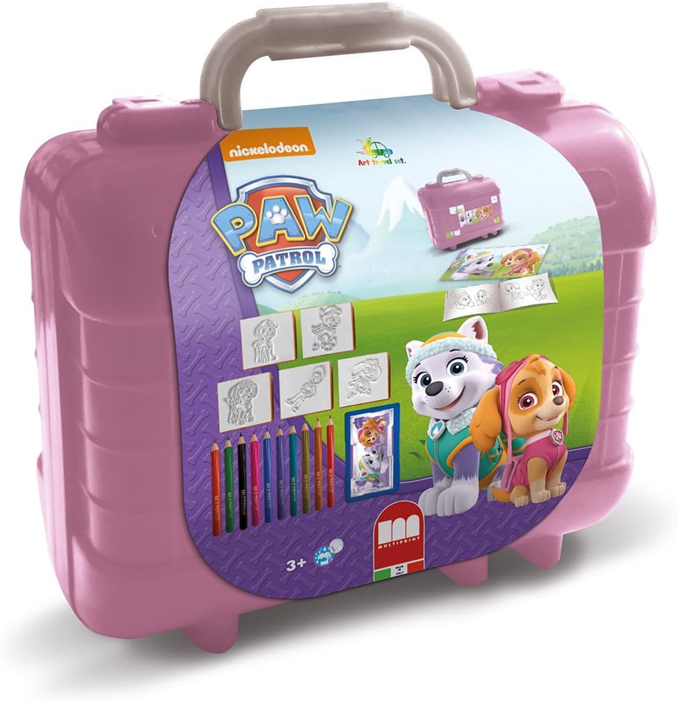Multiprint Tashe Travel Set Paw Patrol Girl Puzzle & Buntestifte