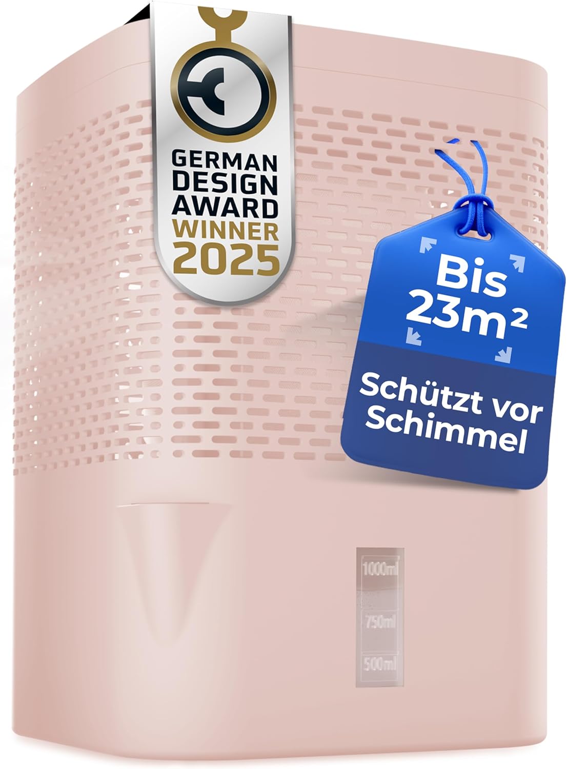 Pumpe, Wassererhitzer, Becher, Trinkflasche, Material, Magnetverschluss, Schimmel Schutz, Award 2025, Rosé, Trinkgefäß