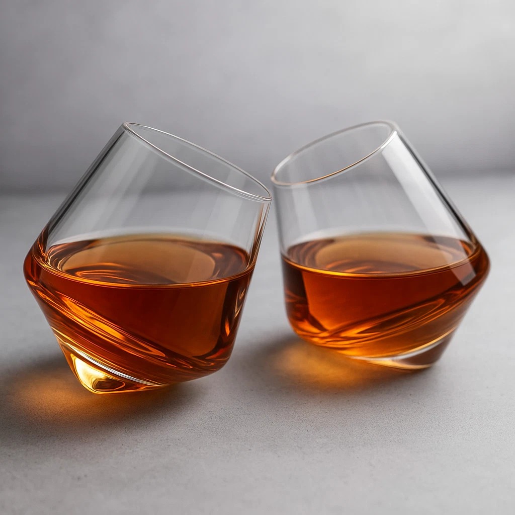 Rollende Whiskey Gläser 2-er Set 430 ml