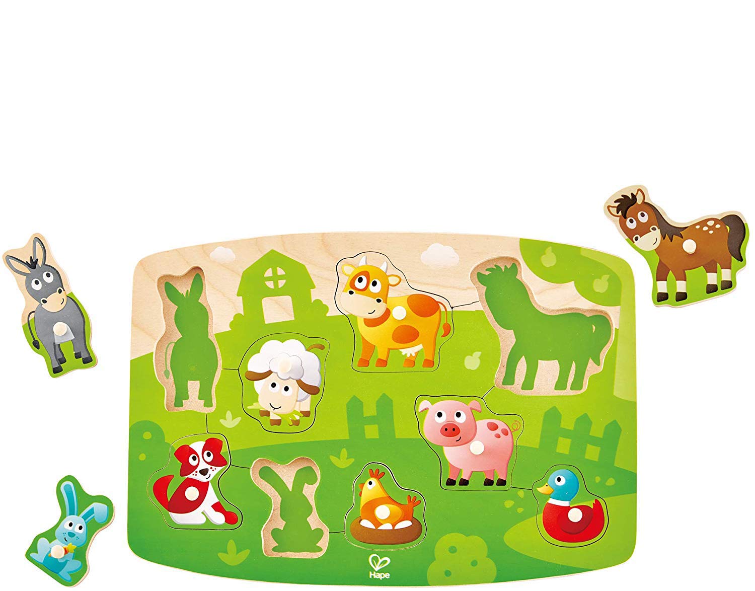 Hape E1408 Bauernhofpuzzle Puzzle