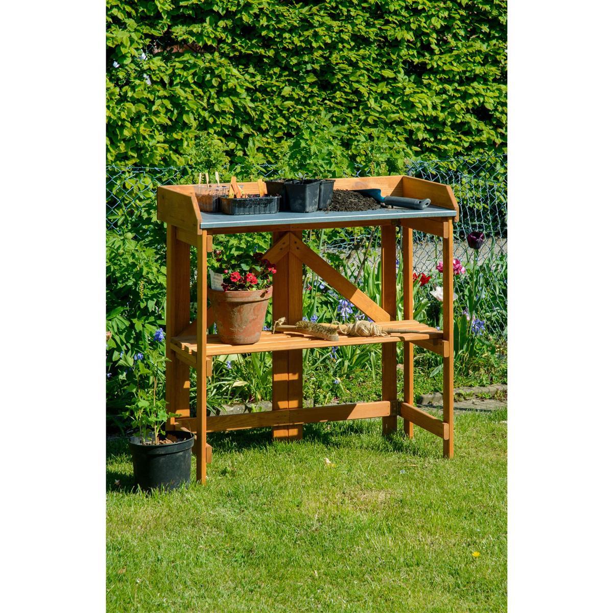 Werkbank, Holzwerkbank, Garten, Aufbewahrung, Werkzeugkorb
