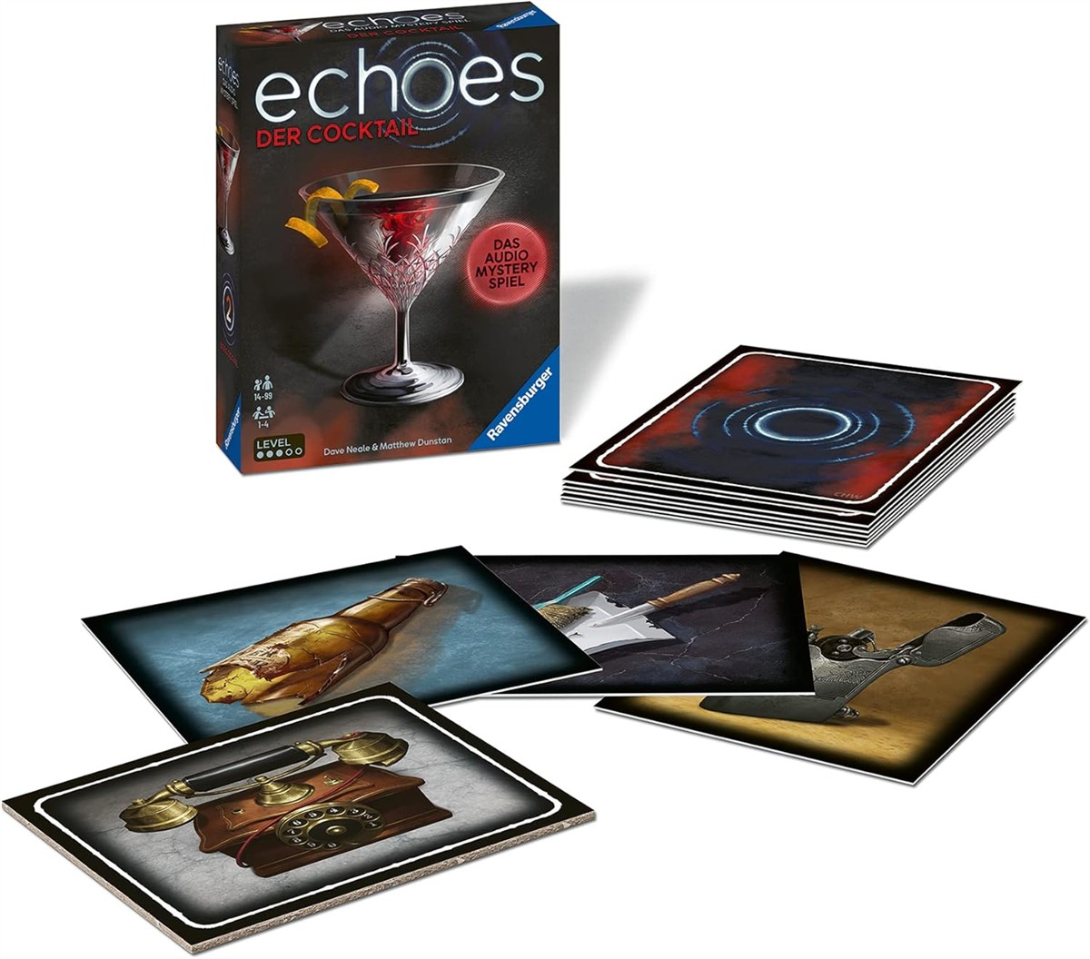 Cocktail-Set, Spielkarten, Deck, Motivkarten, Telefon/Telefonhörer-Design
