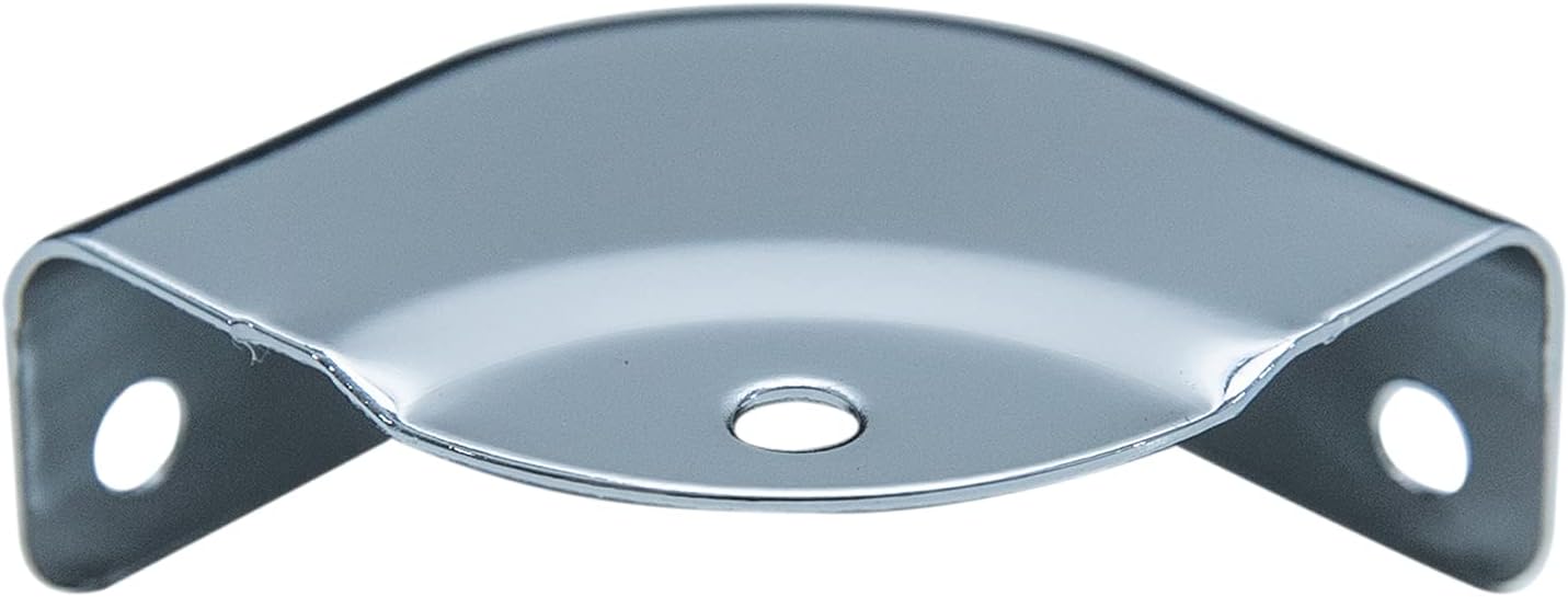 HMF Runder Eckenschutz aus Metall für Koffer 8 Stück 32 x 32 x 14 mm Silber verzinkt