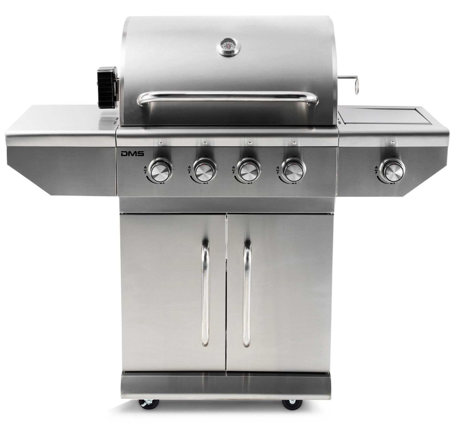 DMS Gasgrill Edelstahl Grillwagen BBQ Grill 4 Brenner