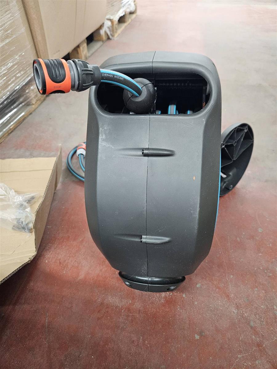 Gardena Wand Schlauchbox RollUp M Türkis mit 20 m Gartenschlauch #E679
