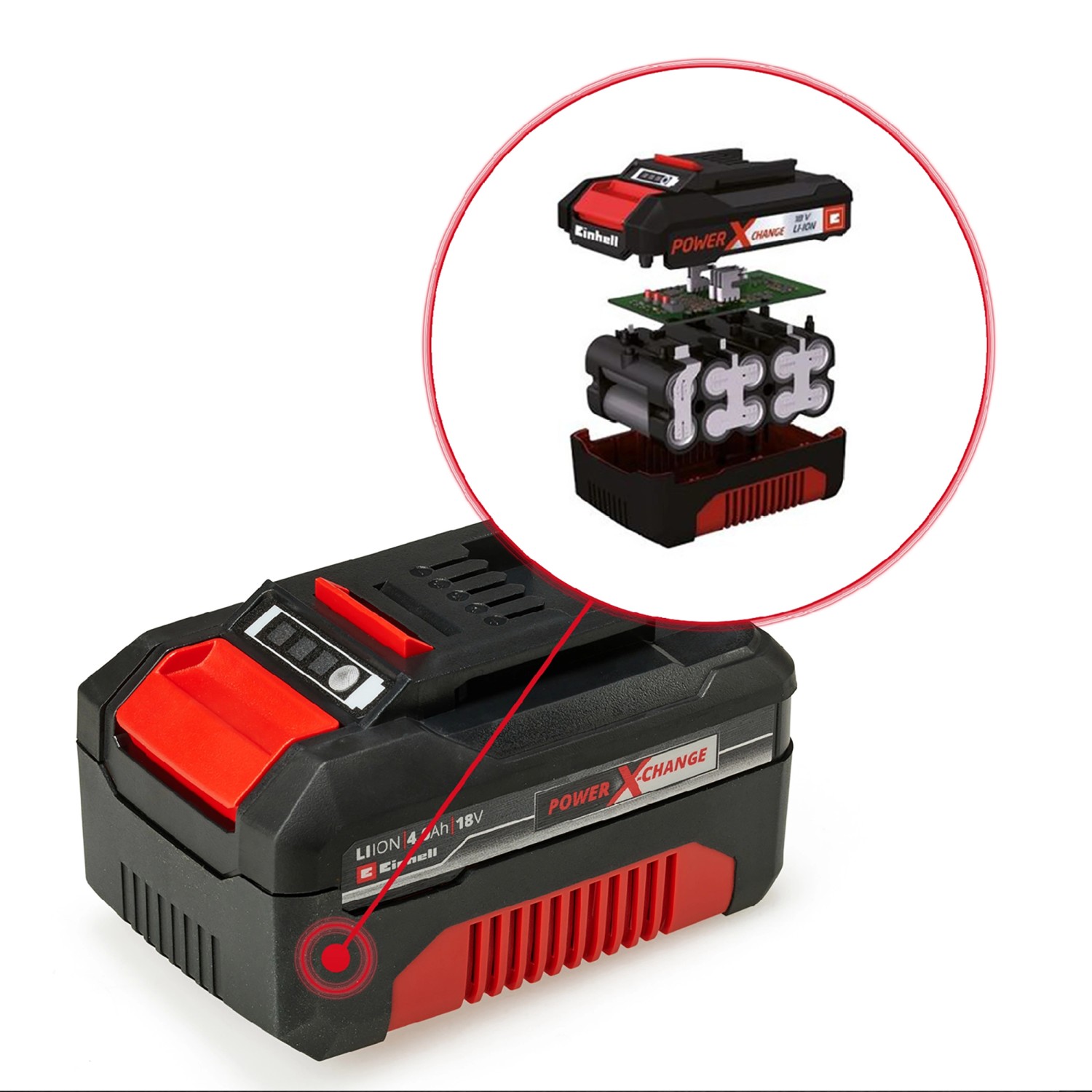 Einhell Power X Change Akku PXC Twinpack 2x 18 V 4 Ah