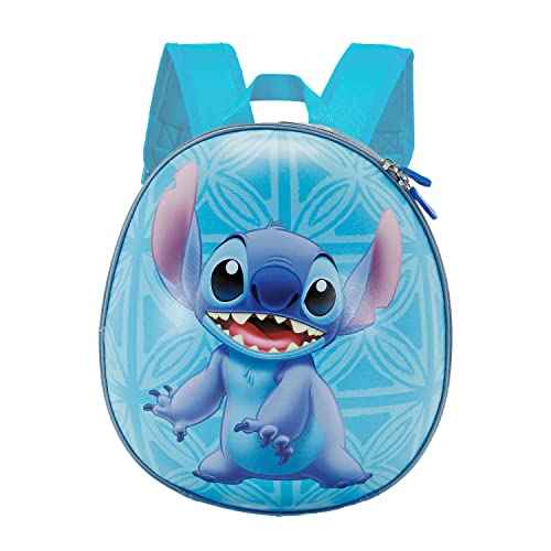 Lilo und Stitch Dancing-Eggy Rucksack, Blau Kindergartentasche Kinderrucksack